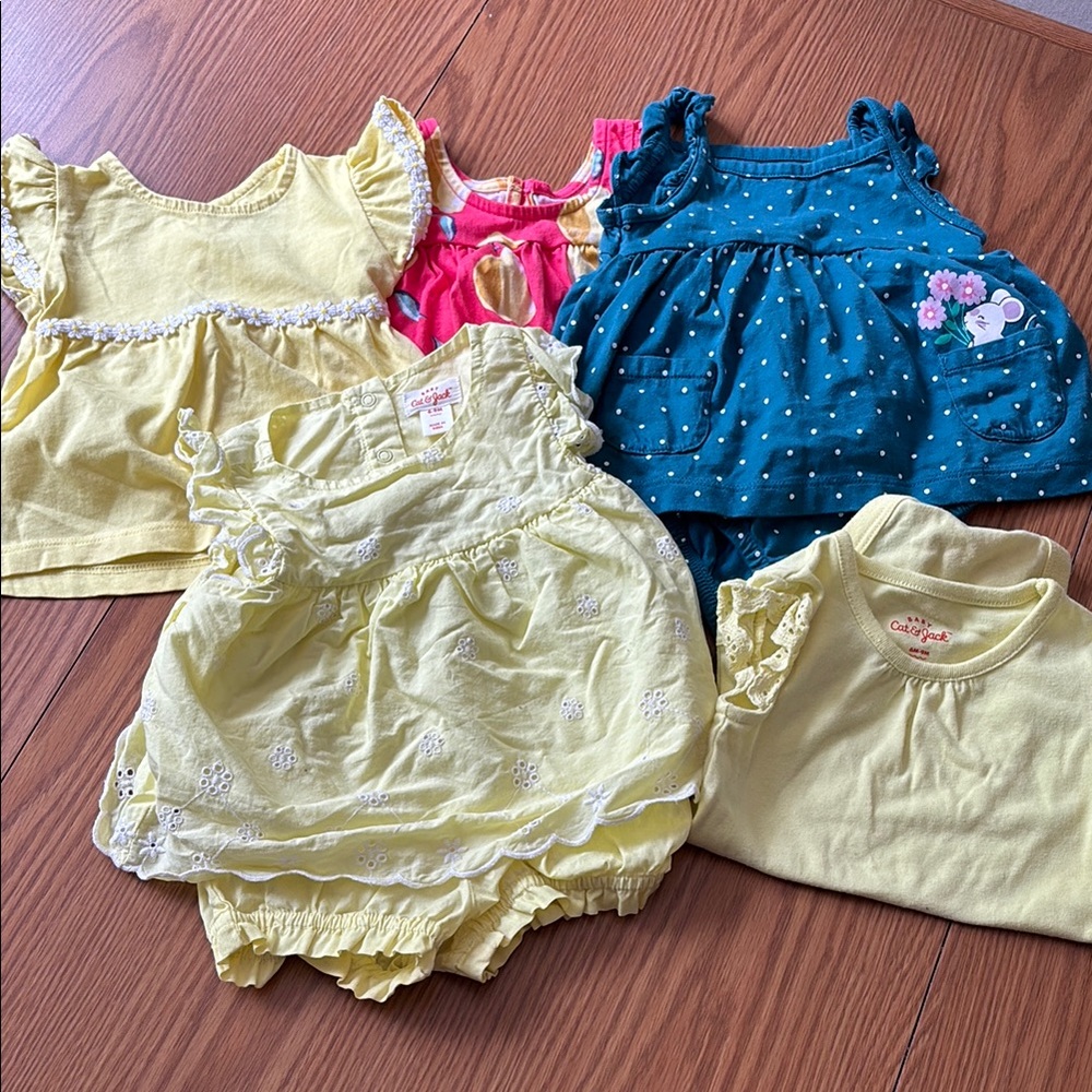 Baby Girls 6-9months Yellow Clothing Bundle